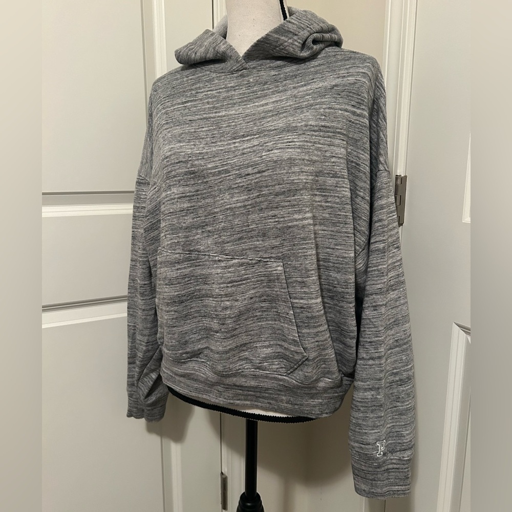 PINK victorias secret grey oversized hoodie